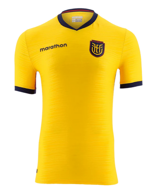 Maillot Équateur Domicile Coupe du Monde 2026 vu de face