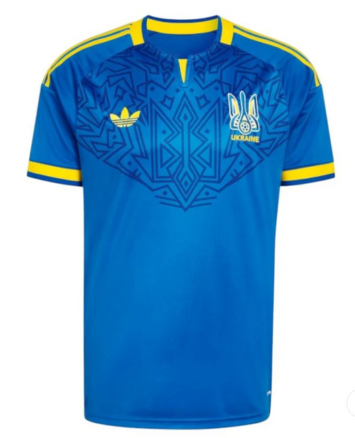 Maillot Ukraine Extérieur Coupe du Monde 2026 vu de face