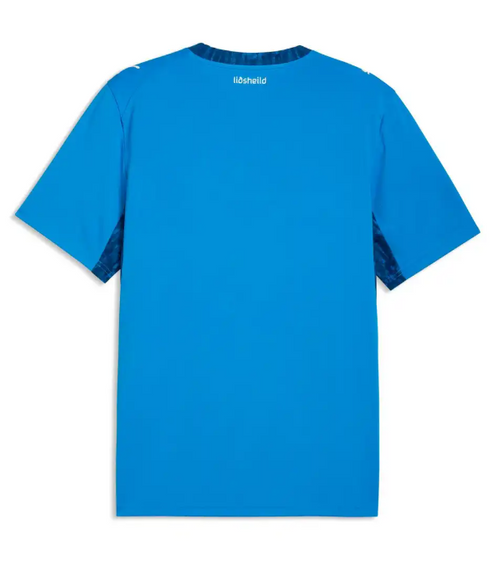 Dos du maillot Islande Domicile Coupe du Monde 2026, emplacement du flocage nom et numéro