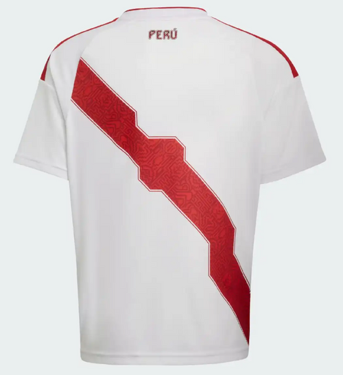 Dos du maillot Pérou Domicile Coupe du Monde 2026, emplacement du flocage nom et numéro