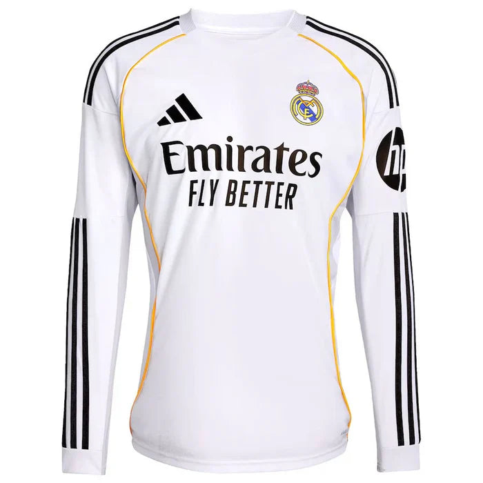 Maillot Real Madrid Domicile Manches Longues 2025/2026