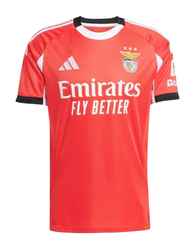 Maillot Benfica Domicile 2025/2026 vu de face
