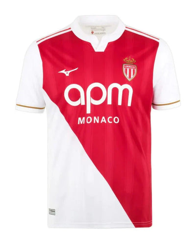 Maillot AS Monaco Domicile 2025/2026 vu de face