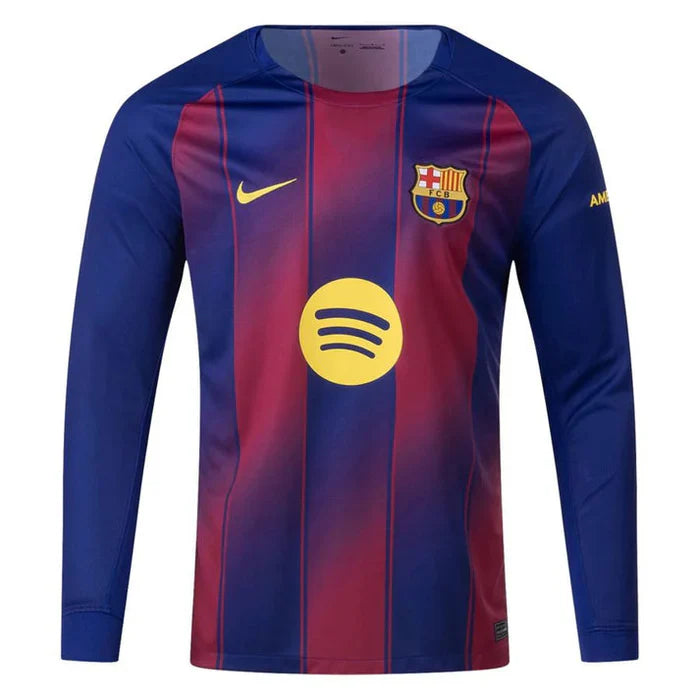 Maillot FC Barcelone Manches Longues Domicile 2025/2026