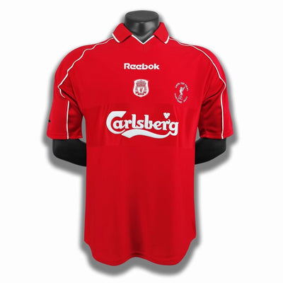 Maillot Rétro Liverpool Domicile 2000/2001 vu de face