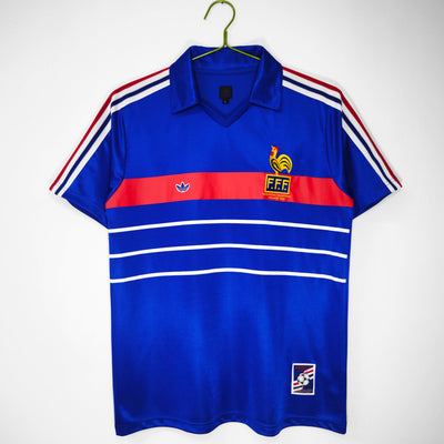 Maillot Rétro France Domicile 1984/1985 vu de face