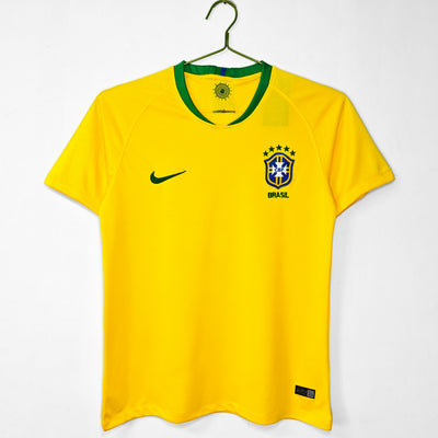 Maillot Rétro Brésil Domicile 2018/2019 vu de face