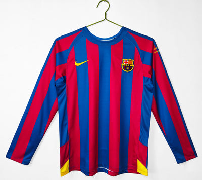 Maillot Rétro FC Barcelone Domicile 2005/2006 vu de face