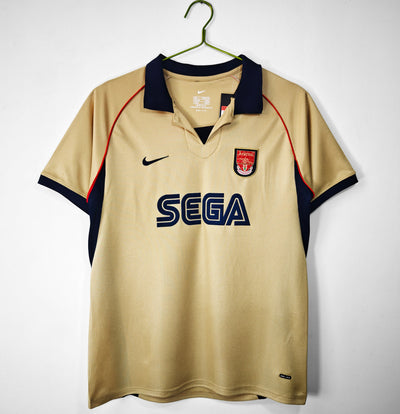 Maillot Rétro Arsenal Extérieur 2001/2002 vu de face