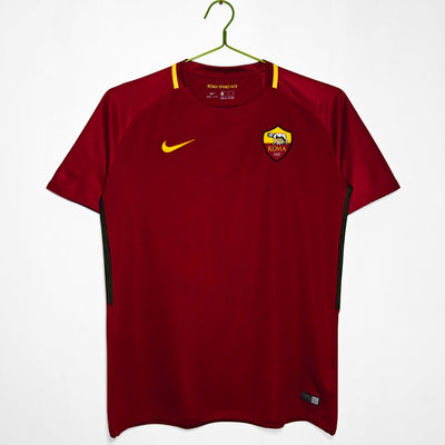 Maillot Rétro AS Roma Domicile 2017/2018 vu de face