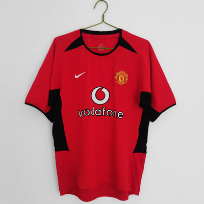 Maillot Rétro Manchester United Domicile 2002/2003 vu de face