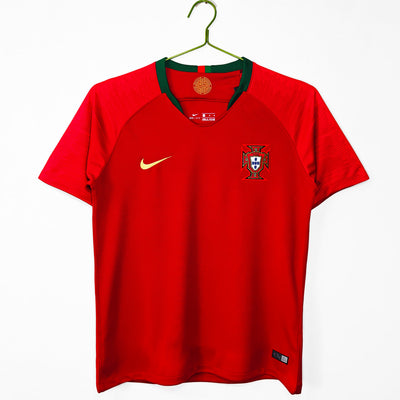 Maillot Rétro Portugal Domicile 2018/2019 vu de face