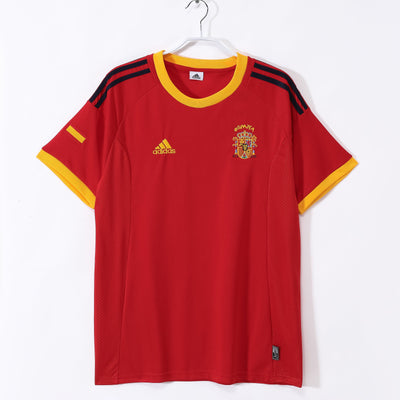 Maillot Rétro Espagne Domicile 2002/2003 vu de face