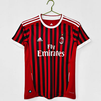 Maillot Rétro AC Milan Domicile 2011/2012 vu de face