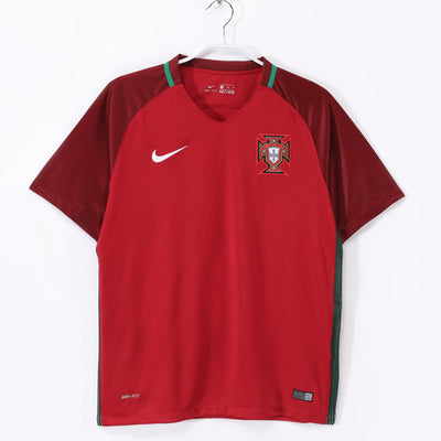 Maillot Rétro Portugal Domicile 2016/2017 vu de face