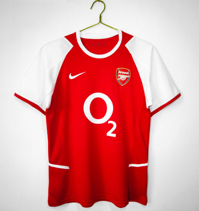 Maillot Rétro Arsenal Domicile 2002/2003 vu de face