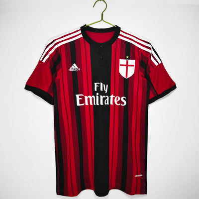 Maillot Rétro Milan Domicile 2014/2015 vu de face