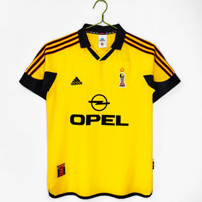 Maillot Rétro AC Milan Extérieur 1999/2000 vu de face