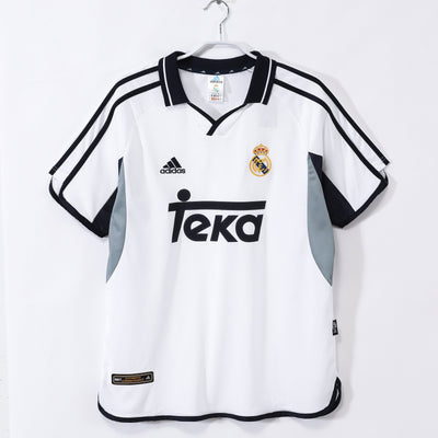Maillot Rétro Real Madrid Domicile 2000/2001 vu de face
