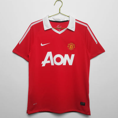 Maillot Rétro Manchester United Domicile 2010/2011 vu de face