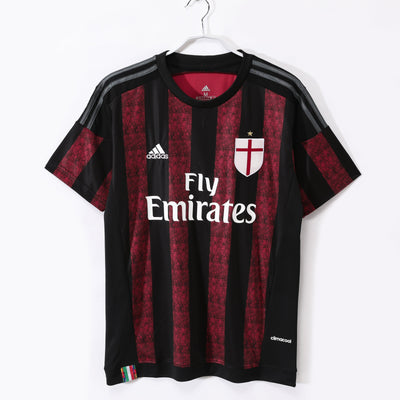 Maillot Rétro AC Milan Domicile 2015/2016 vu de face