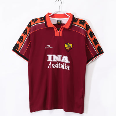 Maillot Rétro AS Roma Domicile 1998/1999 vu de face