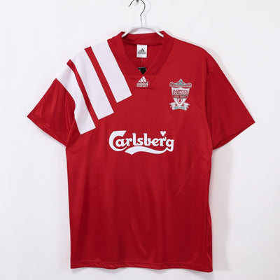 Maillot Rétro Liverpool Domicile 1992/1993 vu de face