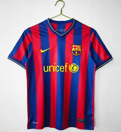 Maillot Rétro FC Barcelone Domicile 2009/2010 vu de face