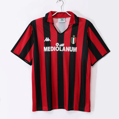 Maillot Rétro AC Milan Domicile 1988/1989 vu de face