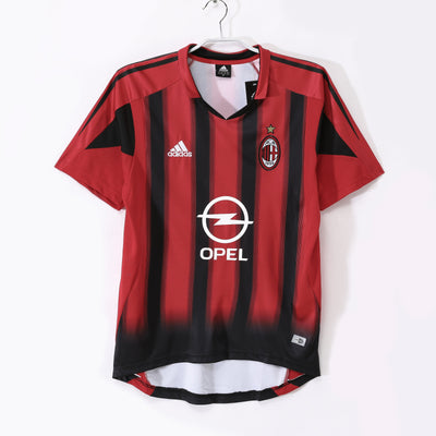 Maillot Rétro AC Milan Domicile 2004/2005 vu de face