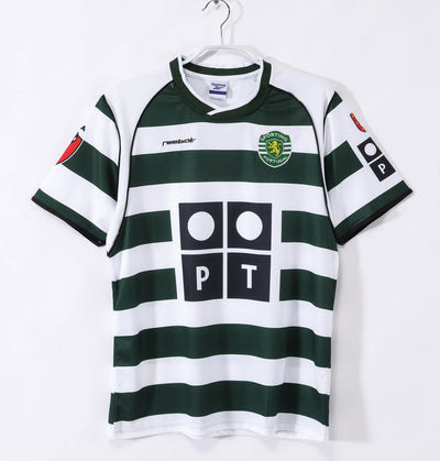 Maillot Rétro Sporting Domicile 2001/2002 vu de face