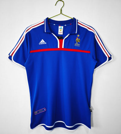 Maillot Rétro France Domicile 2000/2001 vu de face