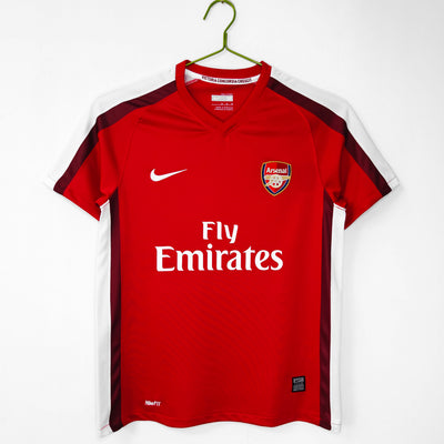 Maillot Rétro Arsenal Domicile 2008/2009 vu de face