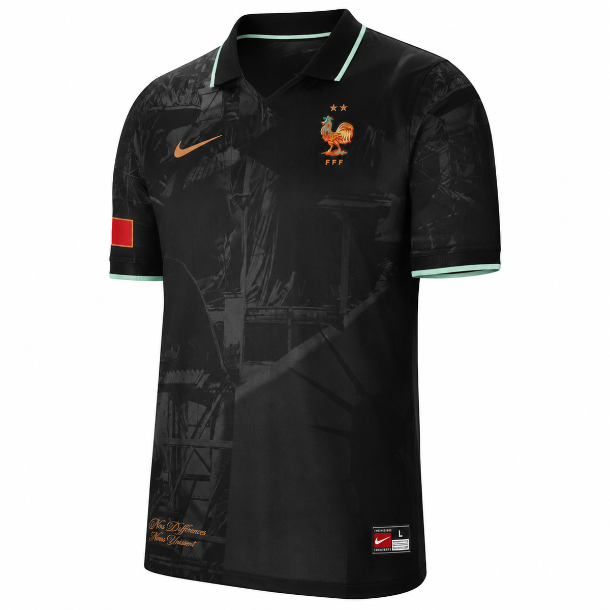 Maillot France Noir Energy
