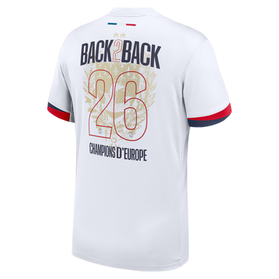 Maillot PSG Extérieur Champions d'Europe 2025/2026 vu de face